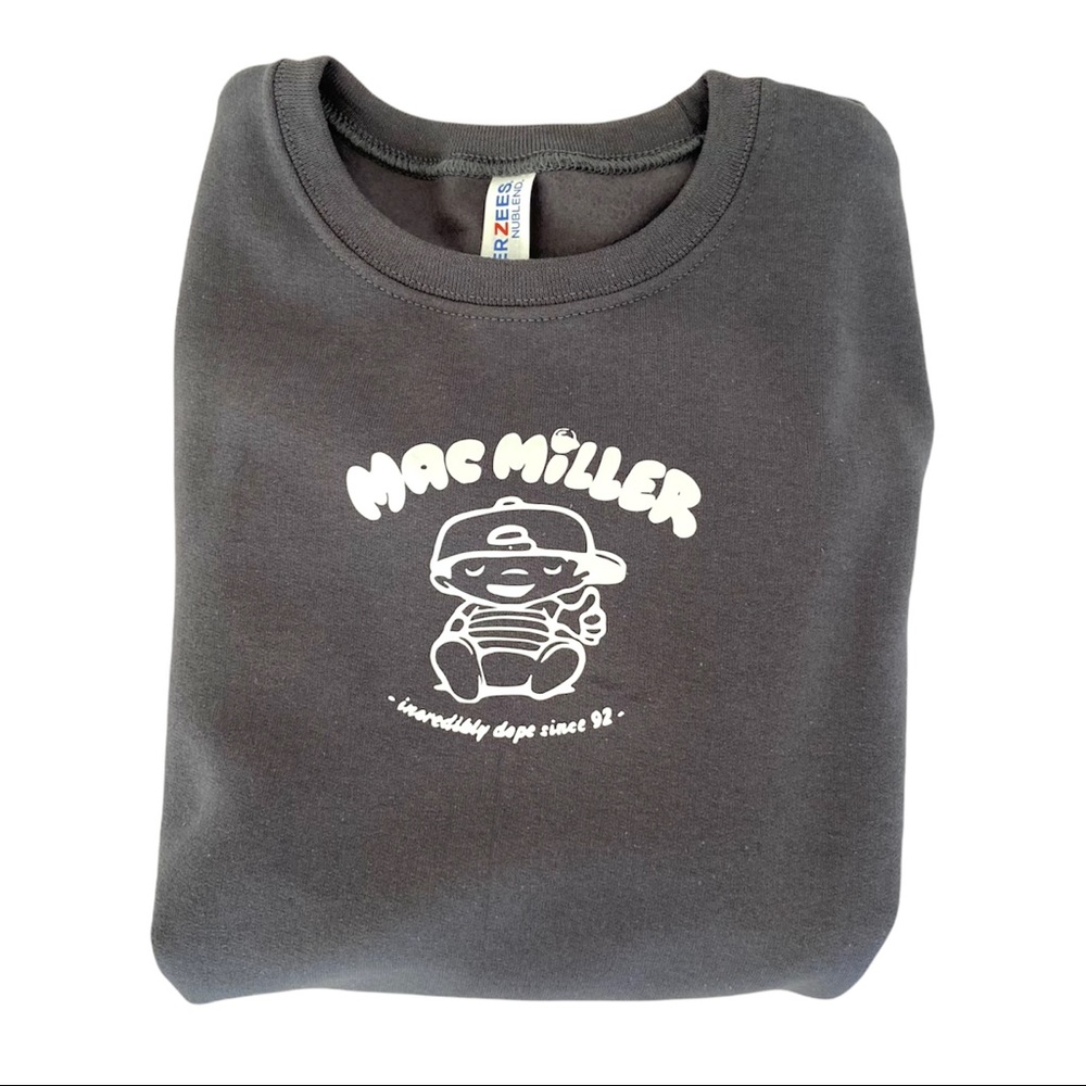Mac Miller Gray Crewneck Sweatshirt